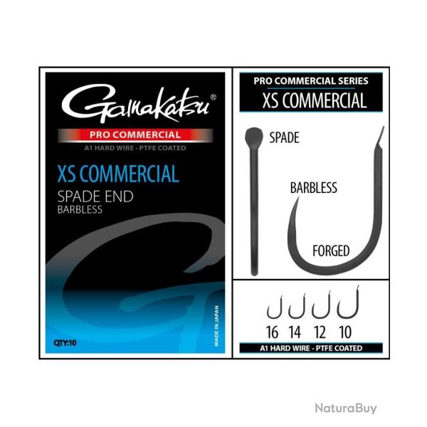 GAMAKATSU HAME�ON PRO COMMERCIAL XS COMMERCIAL SPADE BARBLESS GAMAKATSU 10