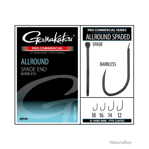 GAMAKATSU HAME�ON PRO COMMERCIAL ALLROUND SPADE BARBLESS GAMAKATSU 14