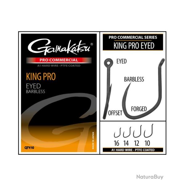 GAMAKATSU HAME�ON PRO COMMERCIAL KING PRO EYED BARBLESS GAMAKATSU 16