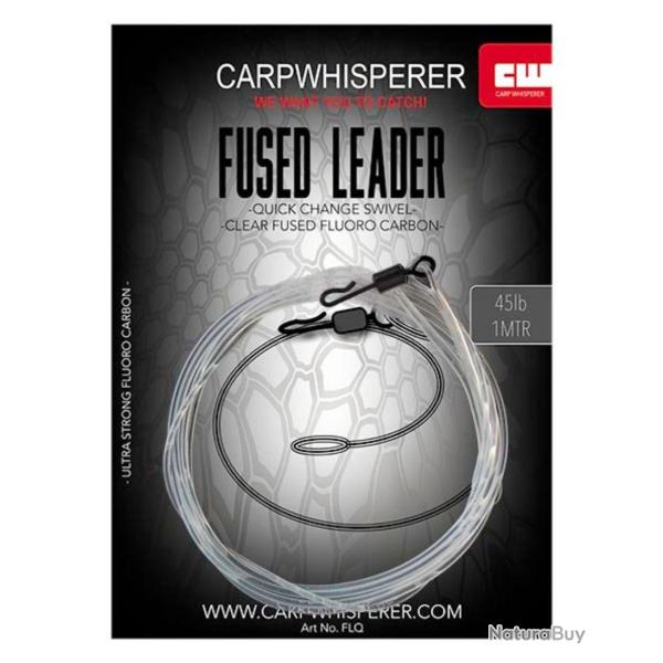 CARP WHISPERER END TACKLE FUSED LEADER QUICK CHANGE SWIVEL