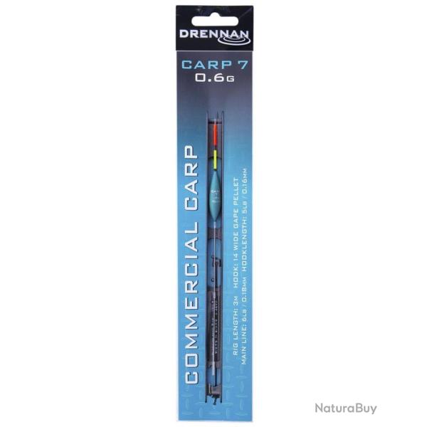 DRENNAN LIGNES MONT�ES CARP 7 COMMERCIAL CARP POLE RIGS DRENNAN 3m 0,18mm 14 0,60gr