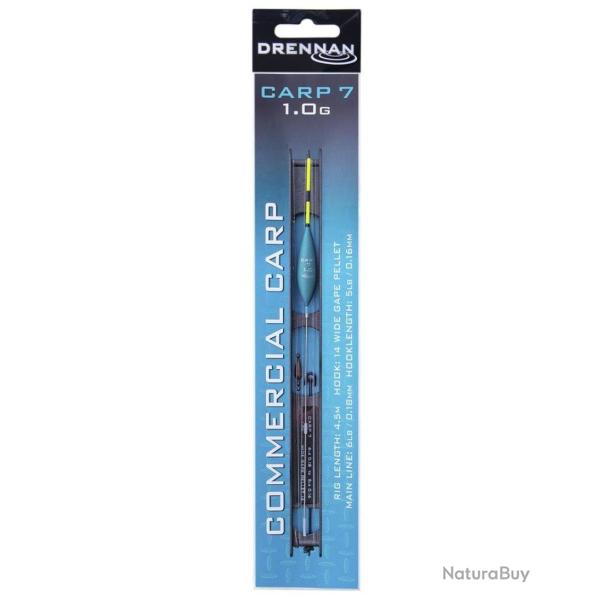 DRENNAN LIGNES MONT�ES CARP 7 COMMERCIAL CARP POLE RIGS DRENNAN 0,18mm 14 1,00gr 4,50m