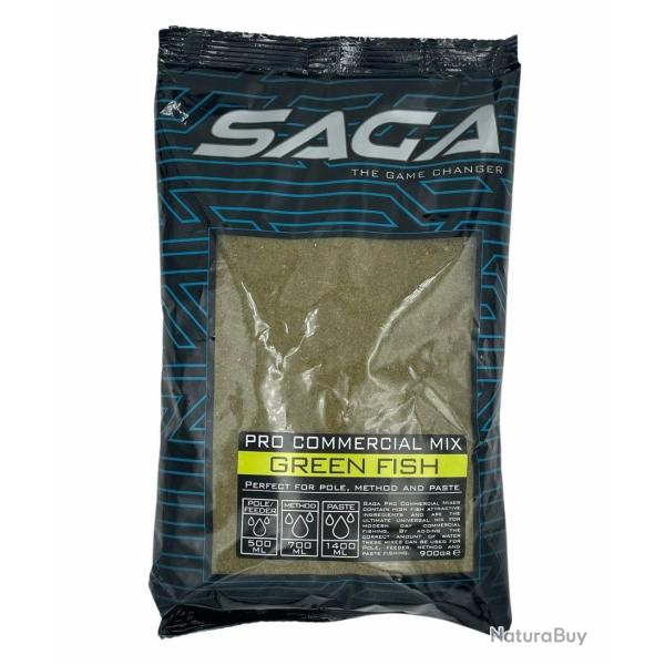 SAGA AMOR�E PRO COMMERCIAL MIX GREEN FISH 900GR SAGA
