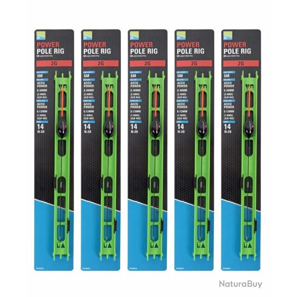 PRESTON LIGNE MONT�E POWER POLE RIGS PRESTONS 0,75gr