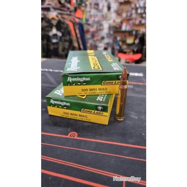 3 btes de 20 balles REMINGTON 300 win mag 180gr
