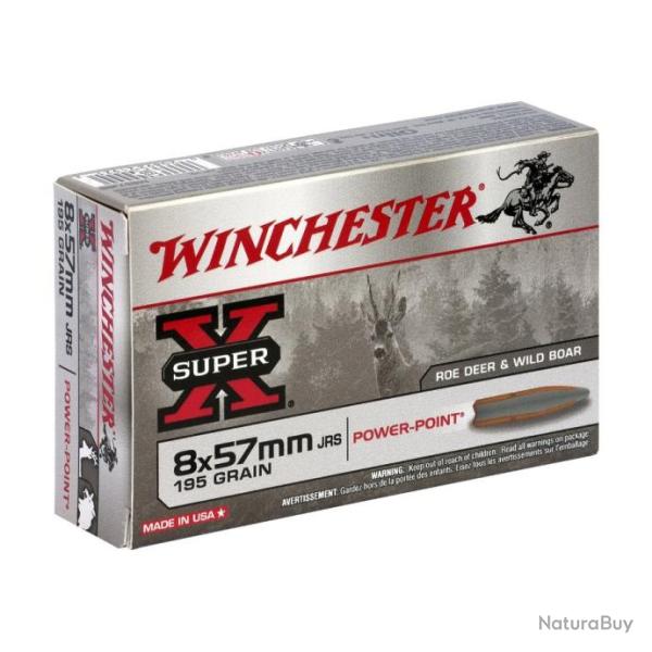1 Boite de Ballles Winchester 8x57 JRS Power Point 195gr