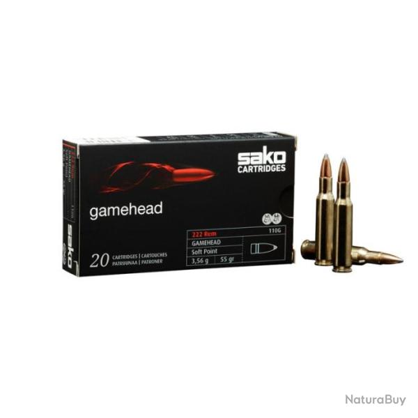 BALLES SAKO GAMEHEAD , CALIBRE: 222R.