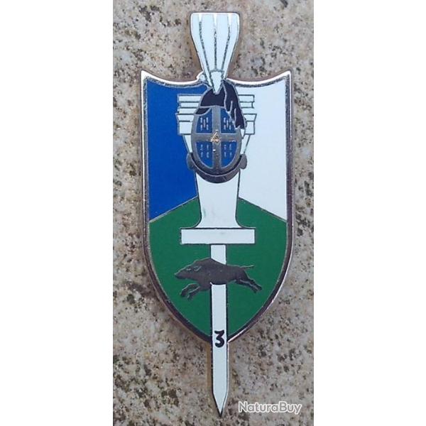 4� R�giment de Dragons, 3� Escadron, �pingle rivet�e, brillant