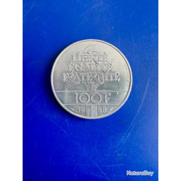 Pi�ce 100 francs 1988
