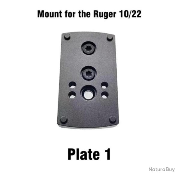 Embase montage pour point rouge pour Ruger 10/22 - Mod�le 1