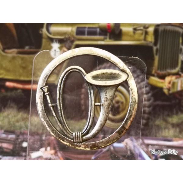 Insigne de b�ret Chasseurs Alpins Fran�ais vieille fabrication , fabricant inconnu