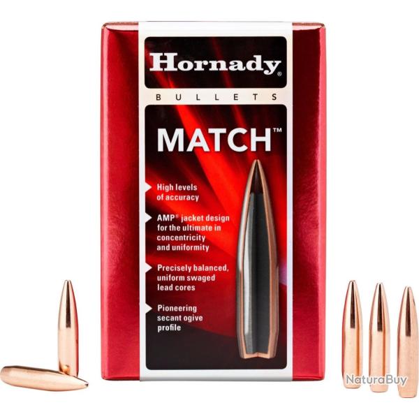 HORNADY OGIVES BTHP MATCH(TM) CALIBRE .30 178gr - 11.5g x100