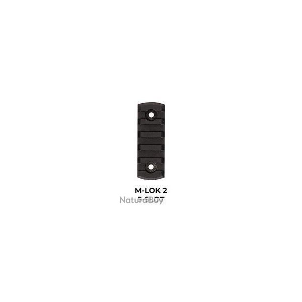 Rail PICATINNY 5 slot - Fixation M-LOK - Polym�re - Marque Saber Gears