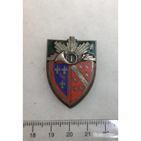 FRANCE ABC ARME BLIND�E CAVALERIE - insigne 1� R�giment de Chasseurs Andor (120)