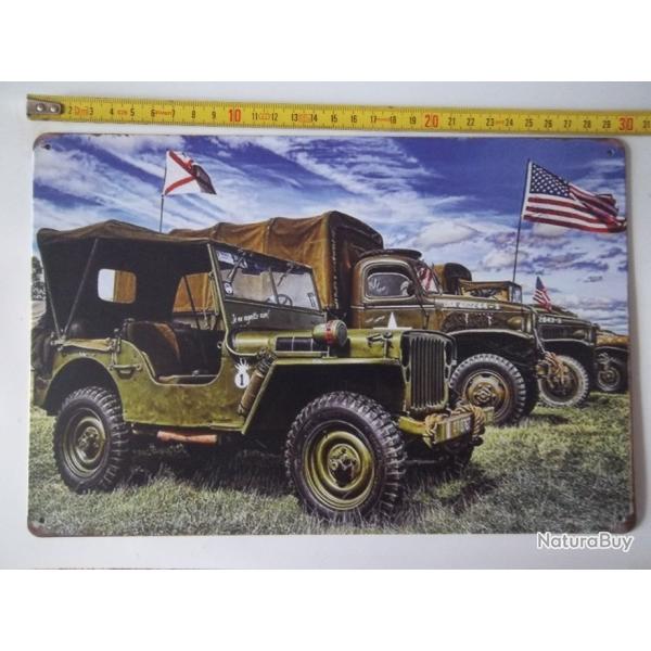 plaque militaire v�hicule d�coration vintage