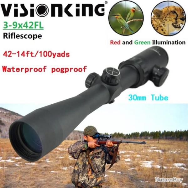Visionking Lunette De Vis�e 3-9X42 FL Paiement en 3 ou 4 fois - LIVRAISON GRATUITE !!!