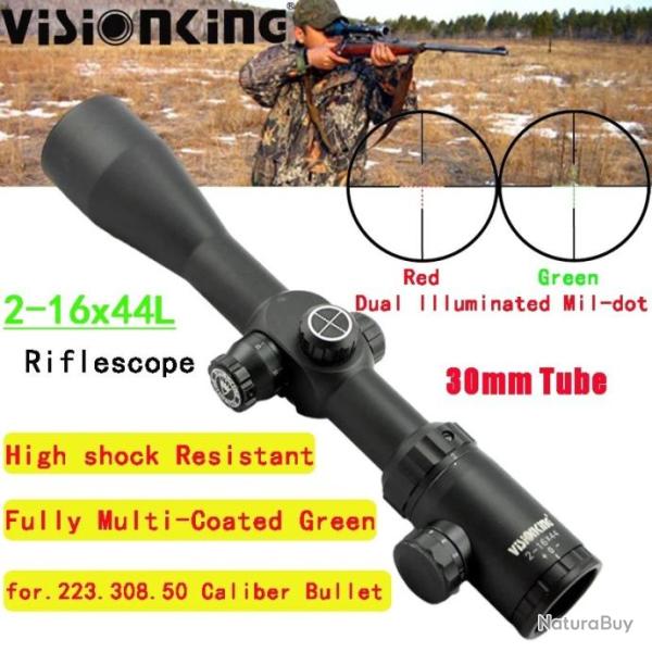 Visionking Lunette De Vis�e 2-16X44 L Paiement en 3 ou 4 fois - LIVRAISON GRATUITE !!!