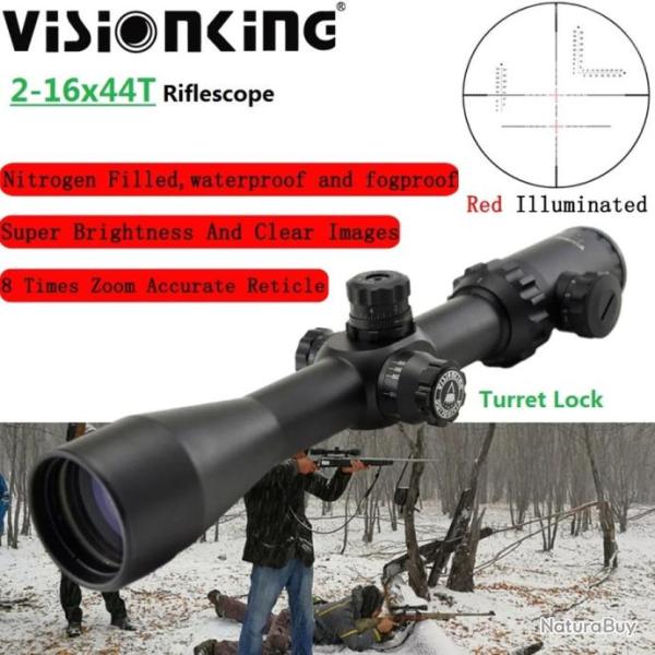 Visionking Lunette De Vis�e 2-16X44 T Paiement en 3 ou 4 fois - LIVRAISON GRATUITE !!!