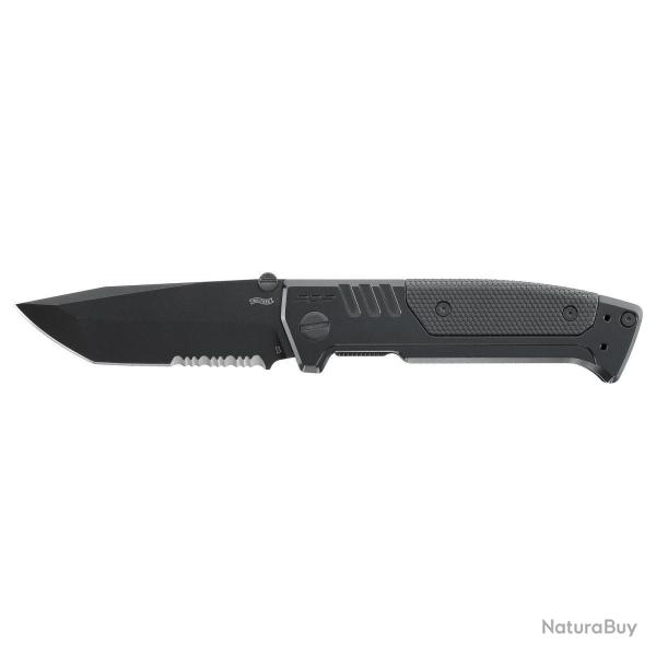 Couteau pliant Walther PDP Steel Frame Tanto - Noir