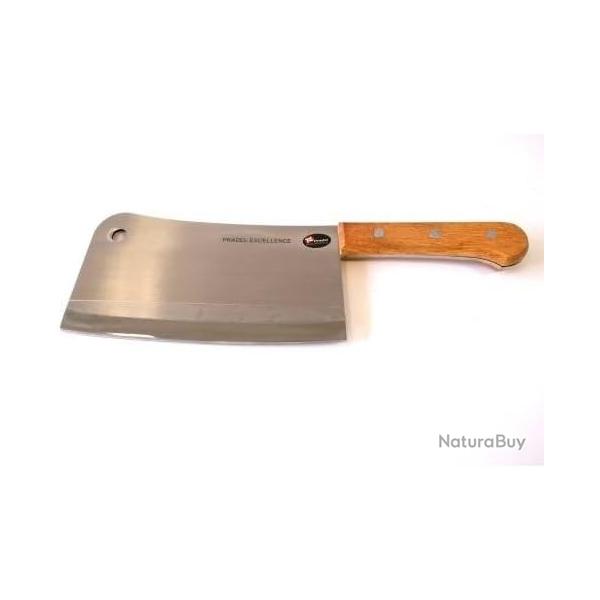 PRADEL EXCELLENCE THIERS FEUILLE COUPERET LAME DROITE 22 CM MANCHE BOIS POID 800G