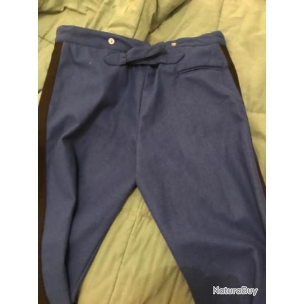 Pantalon de gendarmerie sous officier 1900 belle reproduction