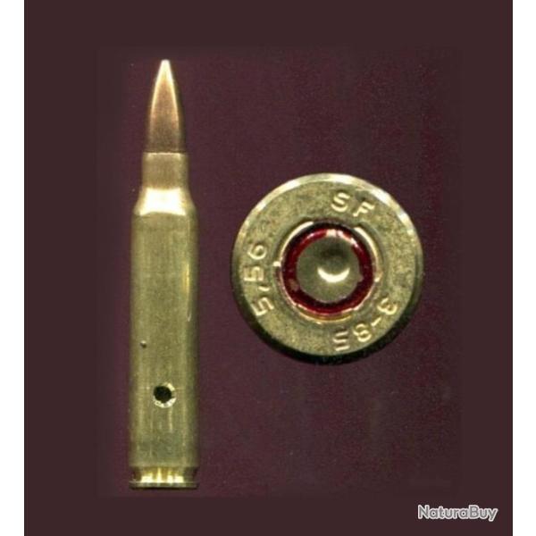 5.56 x 45 FAMAS - inerte -  �tui laiton -  balle cuivre - neutra