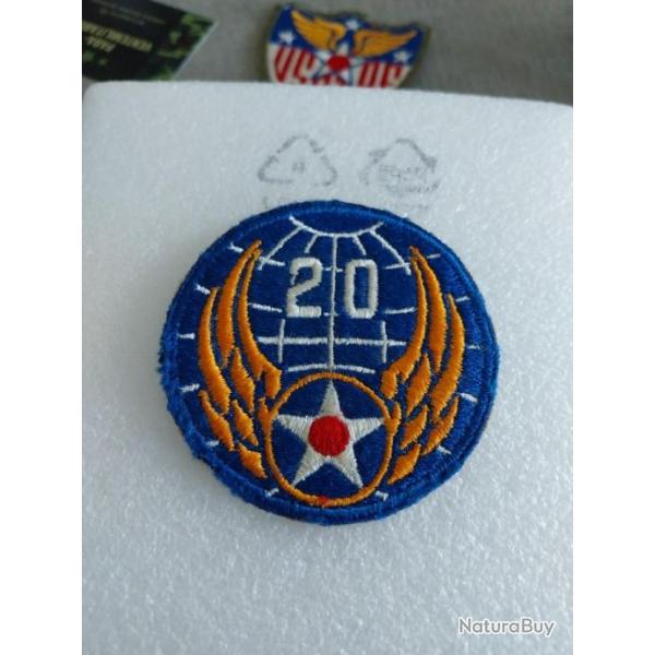 Patch arm�e us 20th US ARMY AIR FORCE ww2 ORIGINAL 2