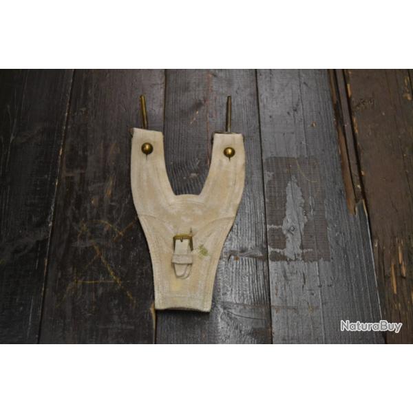 Gousset de baionnette Fran�aise buffle blanc garde r�publicaine Lebel 1886 Gras berthier Chassepot