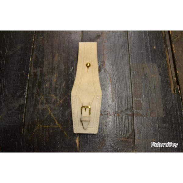 Gousset de baionnette Fran�aise buffle blanc garde r�publicaine pour rosalie Lebel 1886 (D)