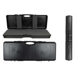 Mallette de transport noire en ABS 85x30x13 cm avec mousse &agrave; d&eacute;couper