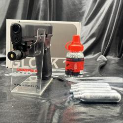 Pack laser pr&ecirc;t &agrave; tirer - PISTOLET GLOCK 17 GEN5 MOS CO2 CAL BB/4.5MM - BLACK SANS INTERFACE