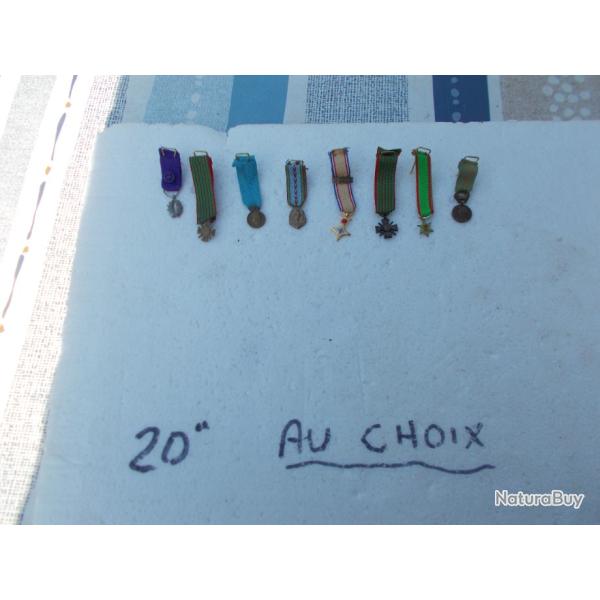 minis m�dailles militaires, � l'unit� ,�tat comme neuf