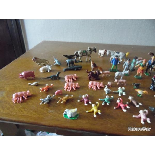 LOT DE 78 JOUET P�LASTIQUE ANIMAUX . FERMIER PLUSIEUR MARQUE