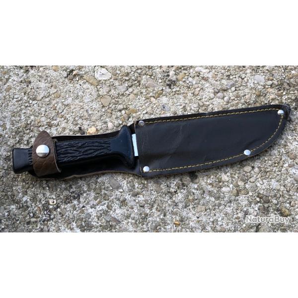 ANCIEN COUTEAU SCOUT  de marque PRADEL INOX   jeunesse +�tui