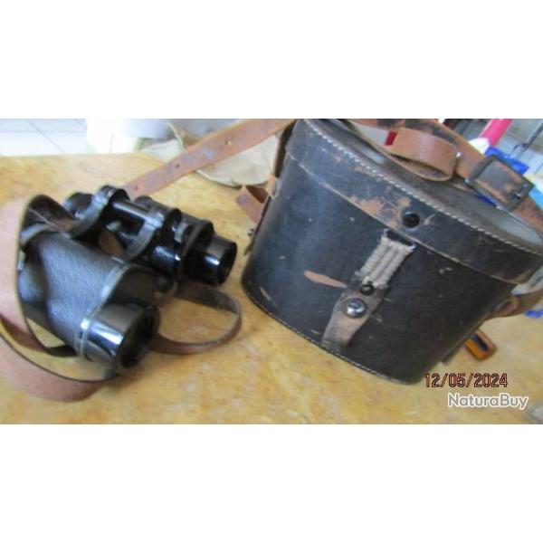 jumelle r�glementaire officier Allemand  Ze�ss premi�re guerre ww1un oeil non fonctionelle  + �tui