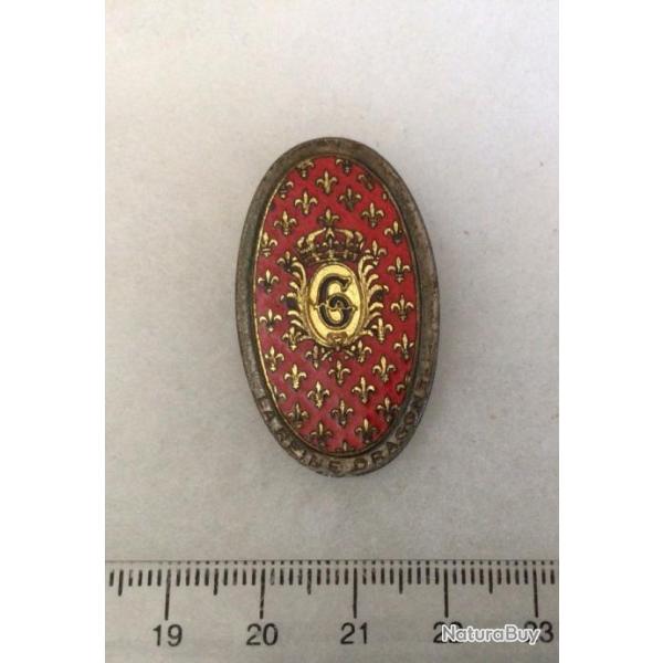 FRANCE ABC ARME BLIND�E CAVALERIE - insigne  6� R�giment de Dragons Drago 1017