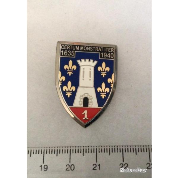 FRANCE ABC ARME BLIND�E CAVALERIE - insigne 1� R�giment de Cuirassiers Ed Atlas
