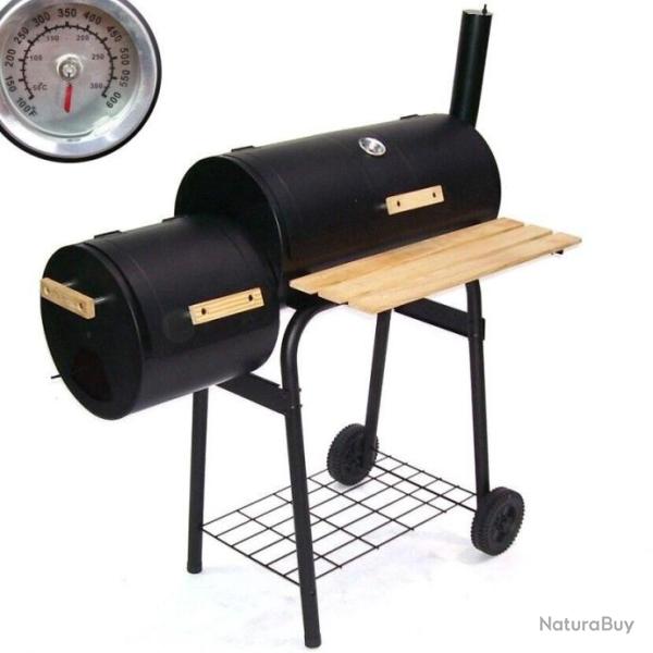 Barbecue � Charbon de Bois BBQ Fumoir Smoker Portable Grill de Jardin