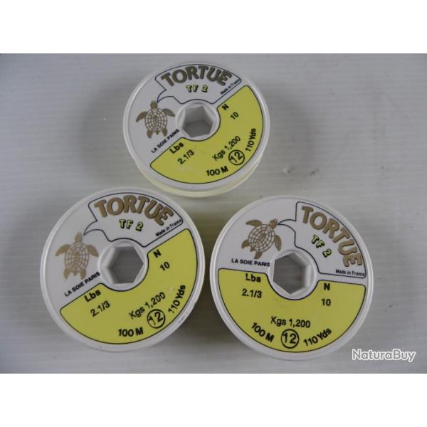 4 bobines de fil fluo tortue TF2 1kg2 100m
