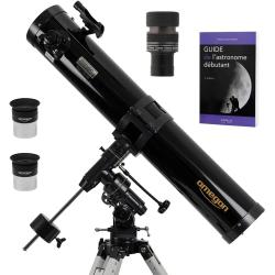 Pack Complet T&eacute;lescope Omegon 130/920 EQ3 + Zoom + Guide D&eacute;butant + Oculaires + Vis&eacute;e