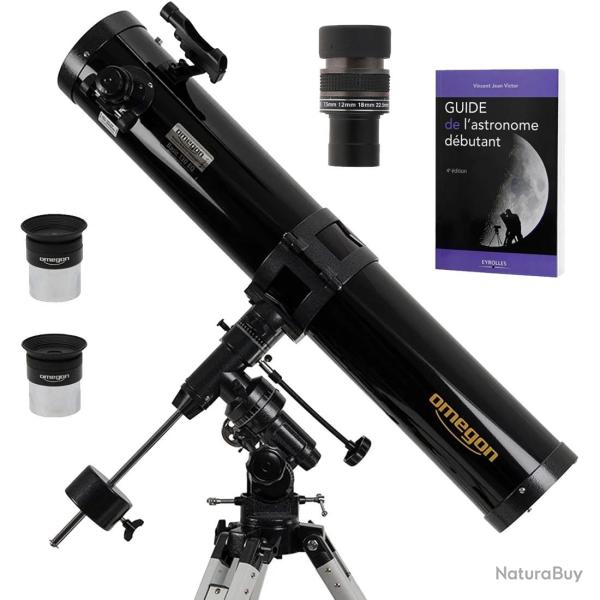 Pack Complet T�lescope Omegon 130/920 EQ3 + Zoom + Guide D�butant + Oculaires + Vis�e
