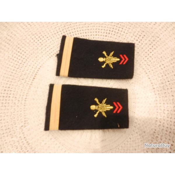 paire manchons d'�paule infanterie adjudant