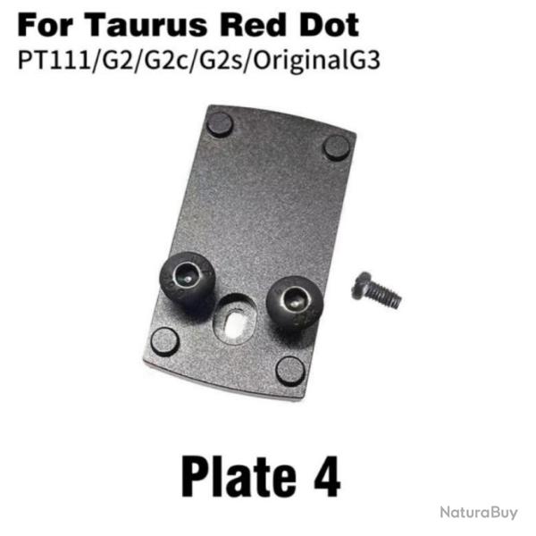 Embase montage pour point rouge Taurus PT111 G2 G2c G2s G3 PT140 PT709 PT740 TX22 - Mod�le 4