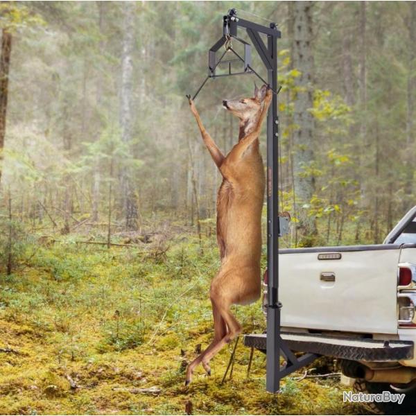 Palan Treuil � Cerf mont� sur attelage, charge MAX 181 Kg