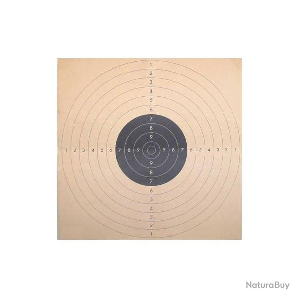 Cible C50 pour le tir � 25 / 50 m - centre noir 10