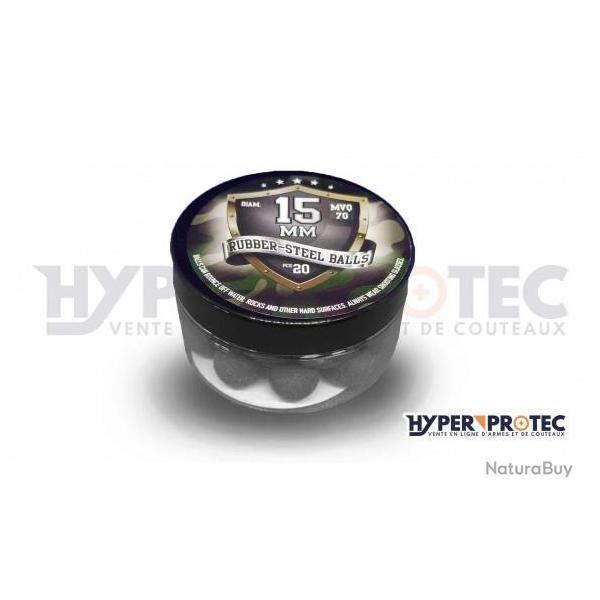 Bo�te de 20 Billes Dur 15 mm Rubber-Steel