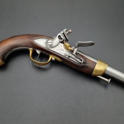 PISTOLET A SILEX DE CAVALERIE MODELE 1822 TROUPE - FRANCE RESTAURATION France Tr&egrave;s bon XIX eme Categ