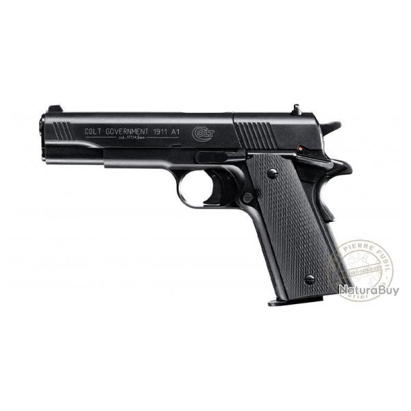 Pistolet � plomb 4.5 mm UMAREX - COLT Government 1911 A1 (3,5 joules) Noir