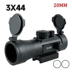 Dot sight 3x44 point rouge et vert avec flip-up cover
