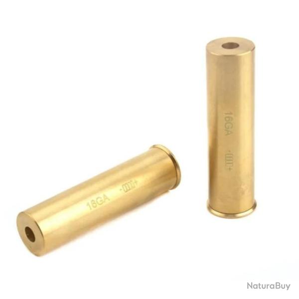 Cartouche laser de r�glage calibre 16 en laiton massif